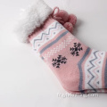 Chaussettes de pantoufles de fuzzi hivernal personnalisés